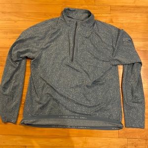 Lululemon Mens XXL. Lightweight half zip. Blue gray